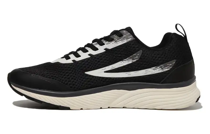 FILA RGB Flex 3.0 Cushioning Abrasion Resistant Low top Running Shoes Unisex Black White Korean Style