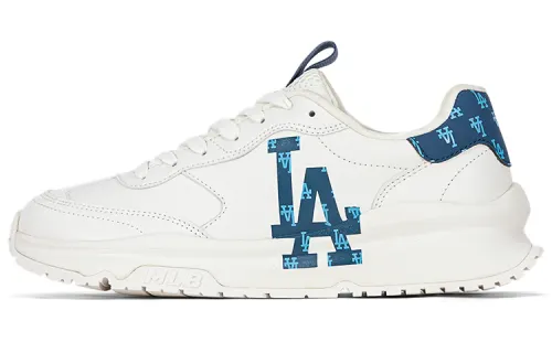 MLB Chunky Runner Synthetic Leather Low top Casual Running Shoes Unisex Dark Navy Blue