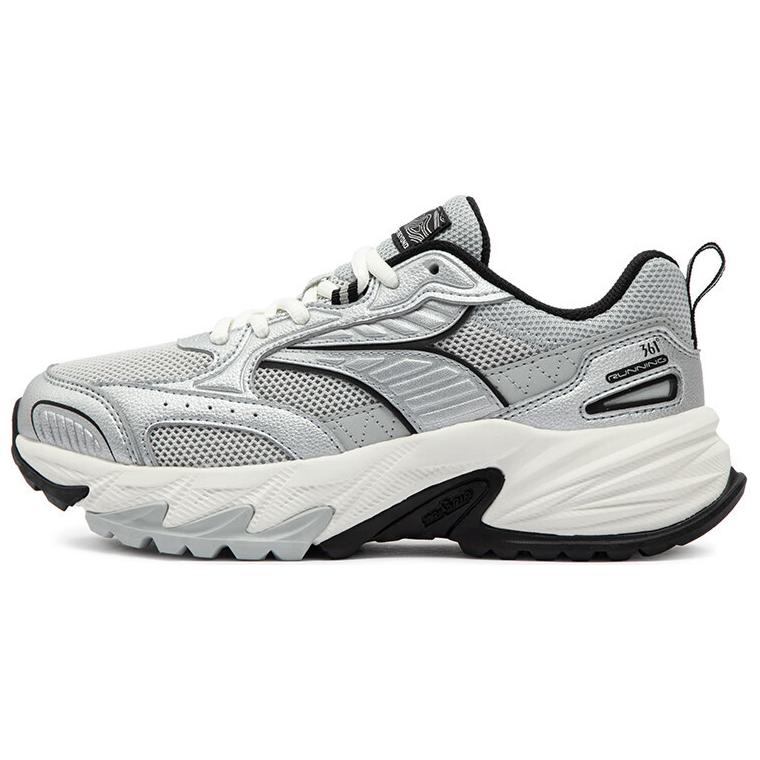 361° Slip Resistant Abrasion Resistant Low top Casual Running Shoes Women’s Silver Gray