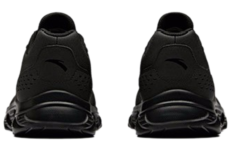Anta Fabric Cushioning Slip Resistant Abrasion Resistant Lightweight Low top Casual Running Shoes Men’s Black