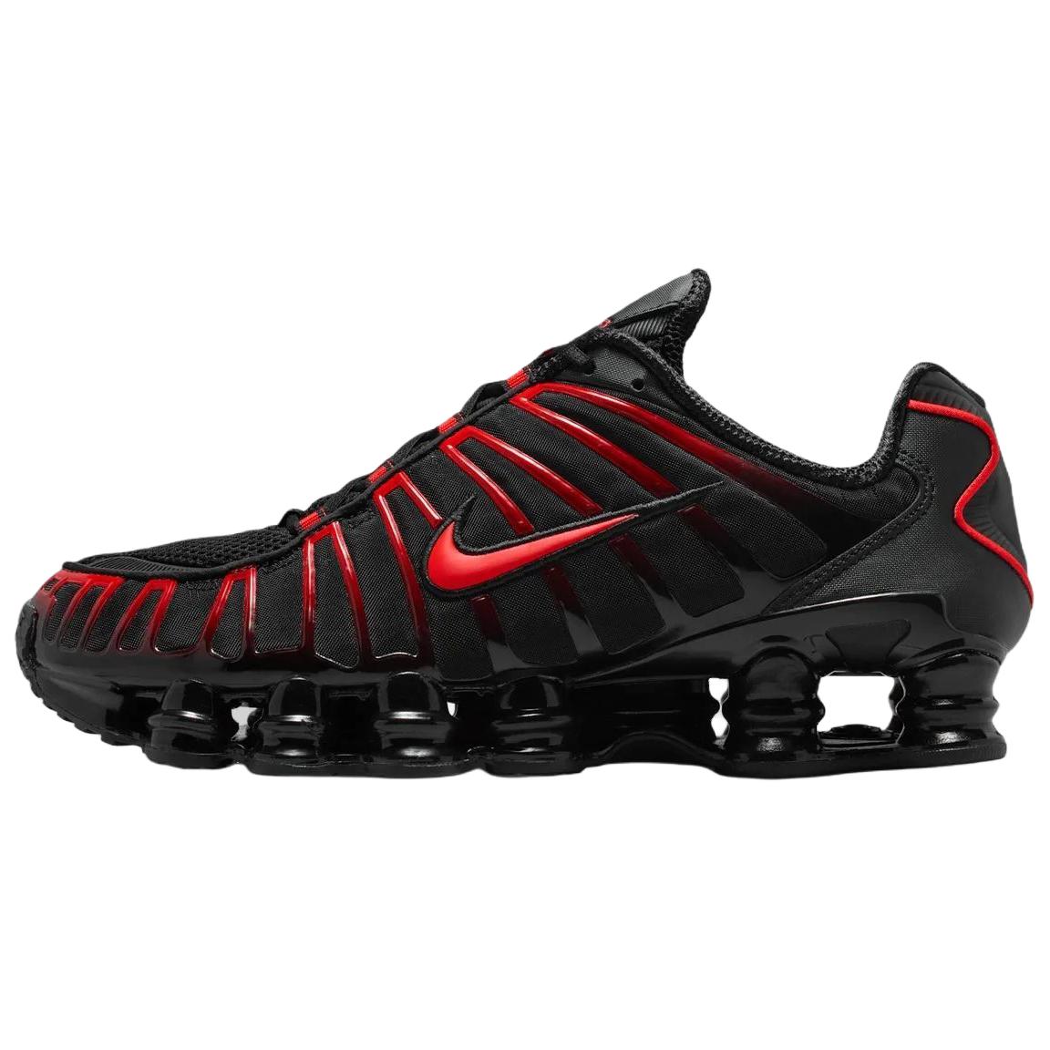 Мужские кроссовки Nike Shox TL (черно-красные)
