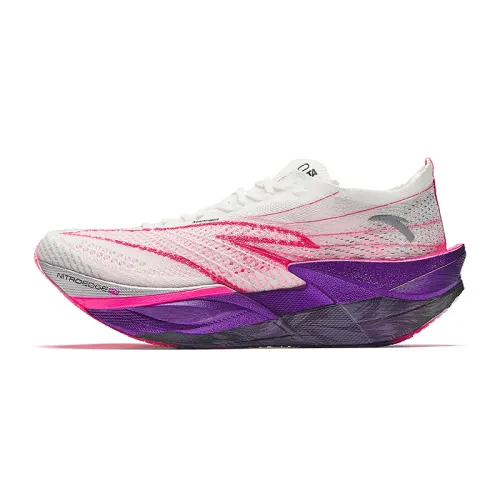Anta C202 6.0 PRO Low top Carbon Plate Long Distance Running Sprint Running Shoes Women's White Red Purple