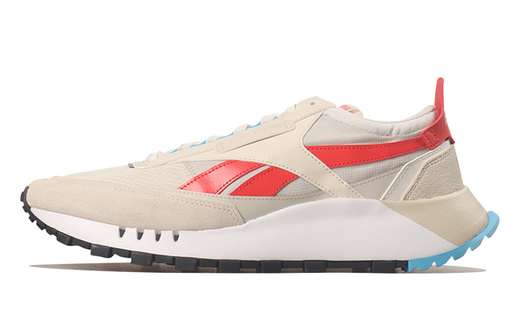Кеды Reebok Classic Leather (бело-синий)