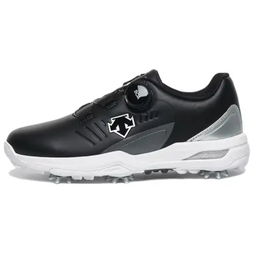 DESCENTE GOLF Lightweight Slip Resistant Abrasion Resistant Low top Golf Shoes Women's Black