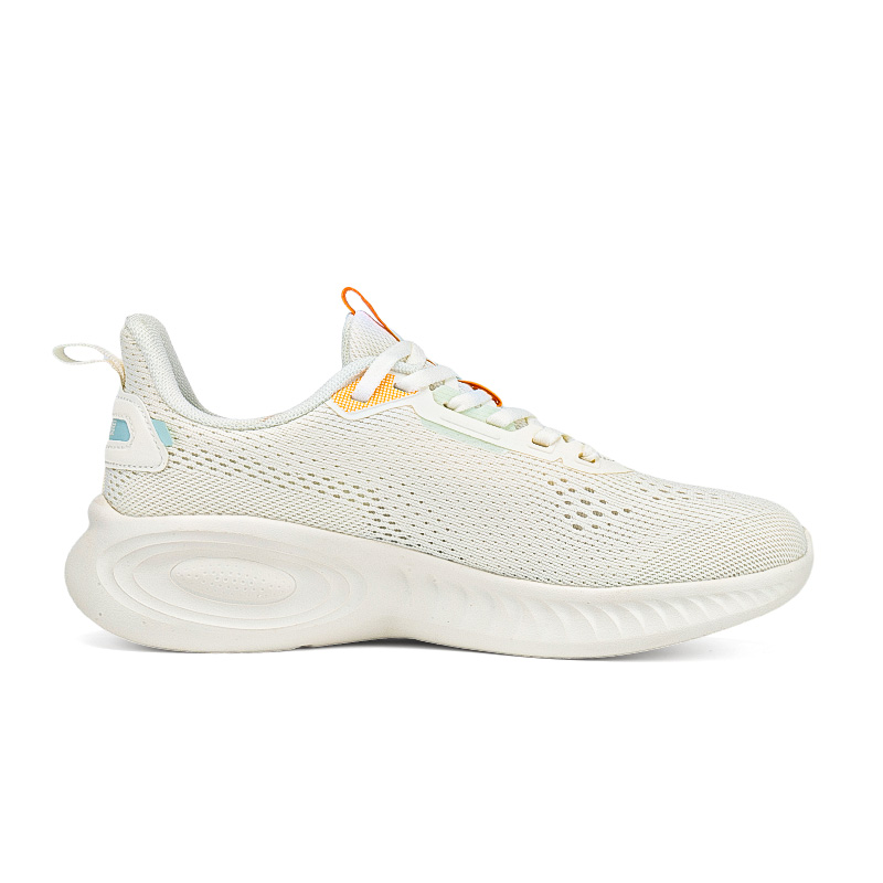 361° Synthetic Leather Cushioning Breathable Lightweight Low top Casual Running Shoes Women’s Feather White Sheer Blue