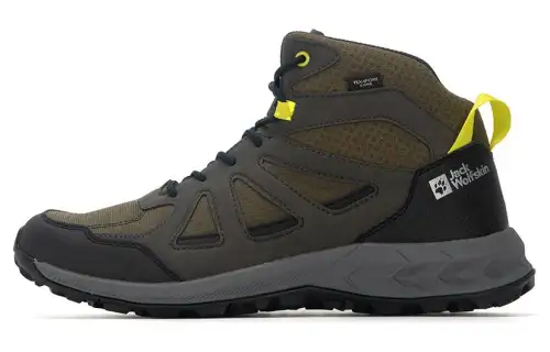 Jack Wolfskin Woodland 2 Texapore Mid shock-absorbing, non-slip, wear-resistant mid-cut outdoor functional shoes for men