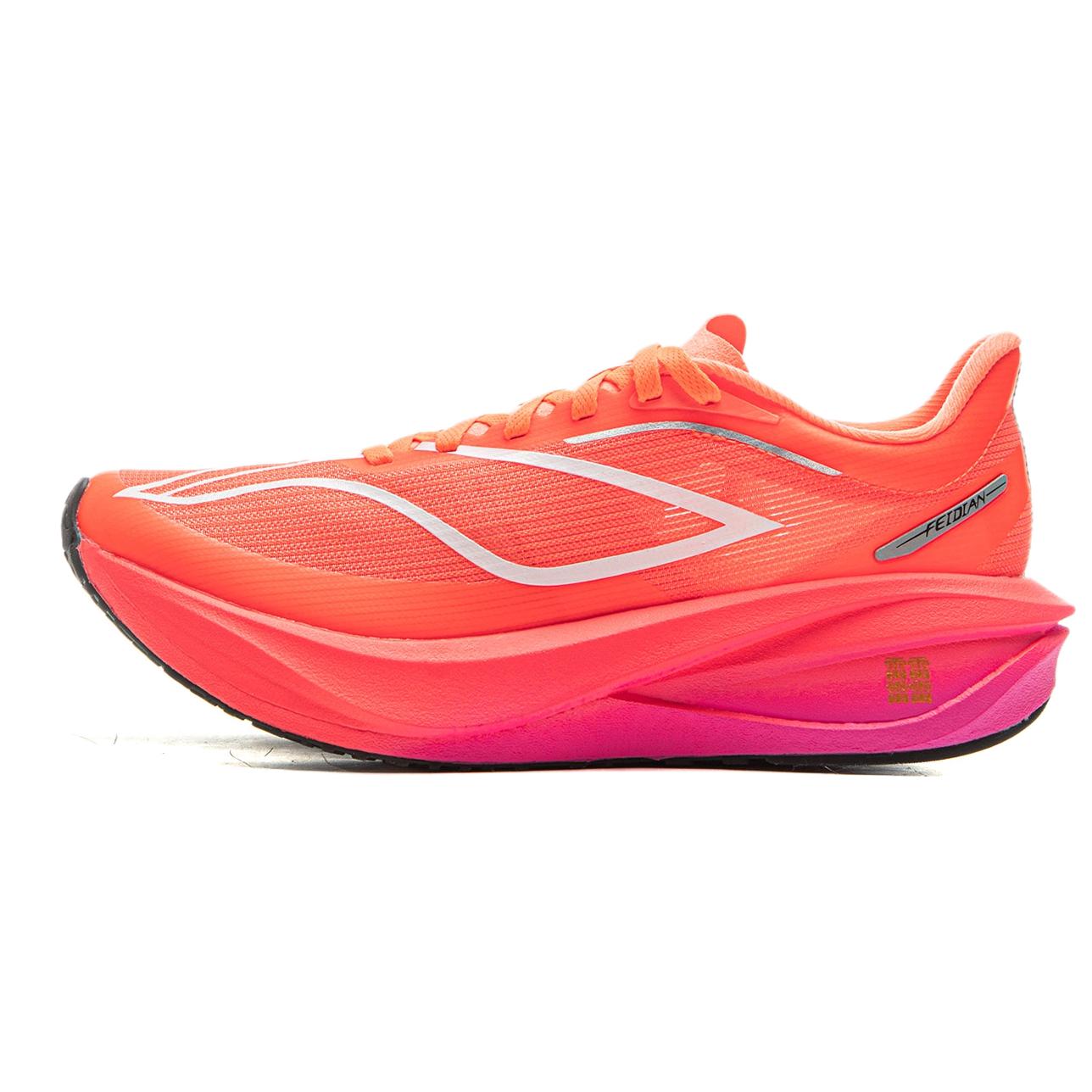 Li Ning Feidian 5 Challenger Running Shoes Women’s Low Top Fluorescent Flame Orange