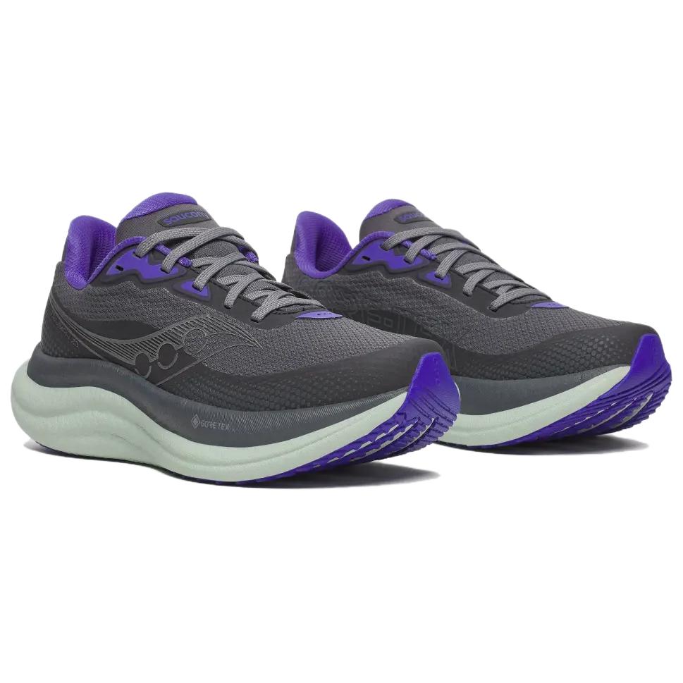Saucony Triumph Victory 23 Cushioning Abrasion Resistant Breathable Low top Running Shoes Women’s Gray