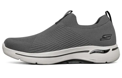 Skechers Go Walk Arch Fit Slip on Mesh, Textile Low top Running Shoes Men's Charcoal Gray