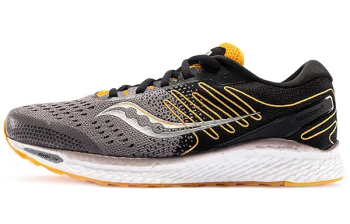 Saucony Freedom 3 Comfortable Cushioning Slip Resistant Abrasion Resistant Low top Running Shoes Men's Black Yellow