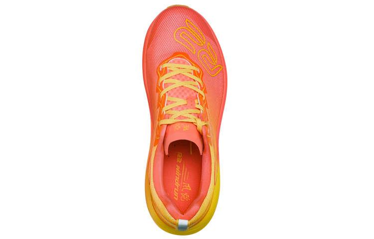 R2 REALRUN Slip Resistant Abrasion Resistant Slip Resistant Abrasion Resistant Low top Running Shoes Unisex Red Yellow