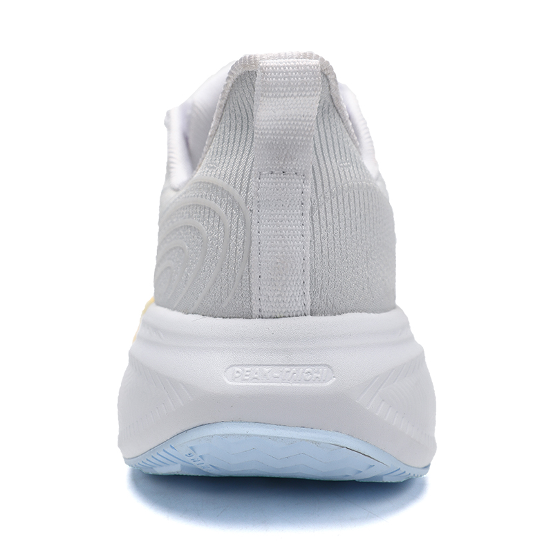 PEAK Cushioning Slip Resistant Abrasion Resistant Low top Running Shoes Men’s Big White Orange Yellow