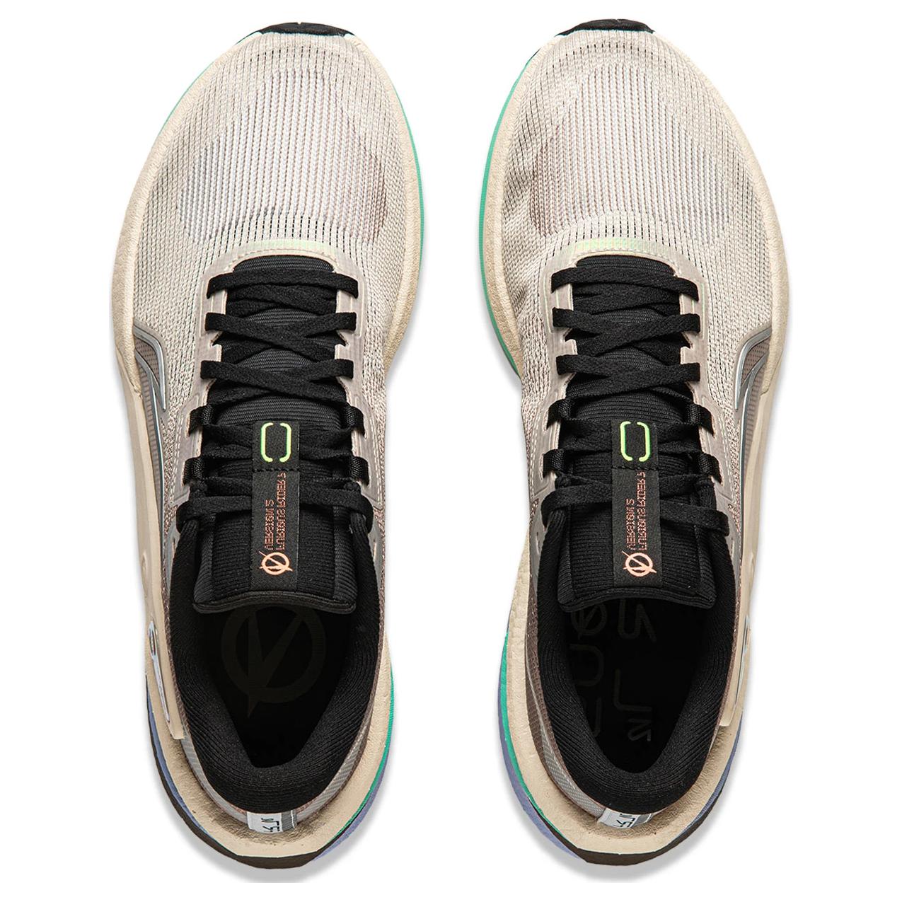 Li Ning Furious Rider 7.0 V2 Running Shoes Men’s Low Top Rock White Gray/Tree Gray Brown