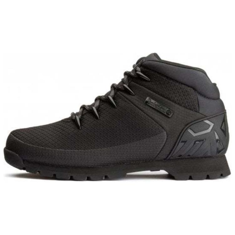 Timberland Euro Sprint Abrasion Resistant Cushioning Comfortable Ankle Length Outdoor Boots Men's Black