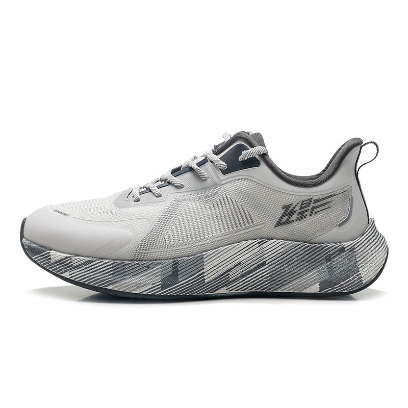 QIAODAN Flying Shadow 3.0 Slip Resistant Abrasion Resistant Low top Casual Running Shoes Men’s Gray