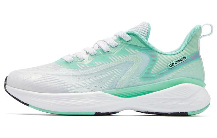 QIAODAN Flying Shadow Team 1.0 Cushioning Slip Resistant Abrasion Resistant Low top Running Shoes Men’s White Green