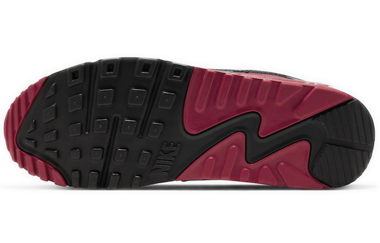 Кроссовки Nike Air Max 90 New Maroon (бело-красные) — фото 6