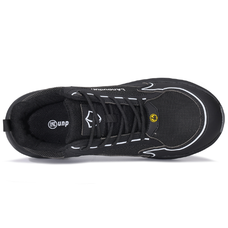 LANOUDUN Abrasion Resistant Impact Resistant Lightweight Rebound Low top Outdoor Shoes Men’s Black