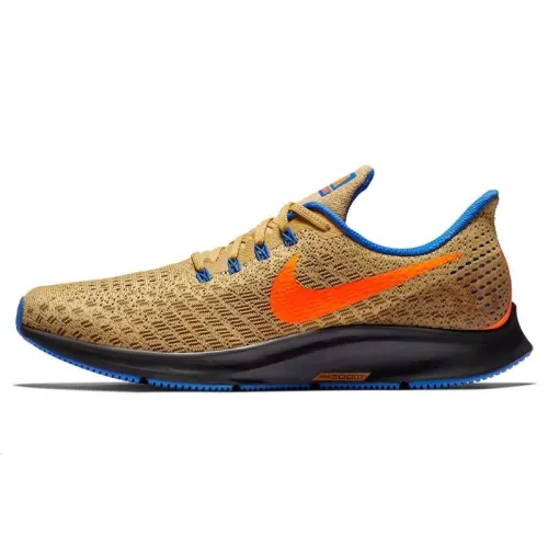 Nike Pegasus 35 comfortable, versatile and wear-resistant low-top running shoes for men, yellow and orange
