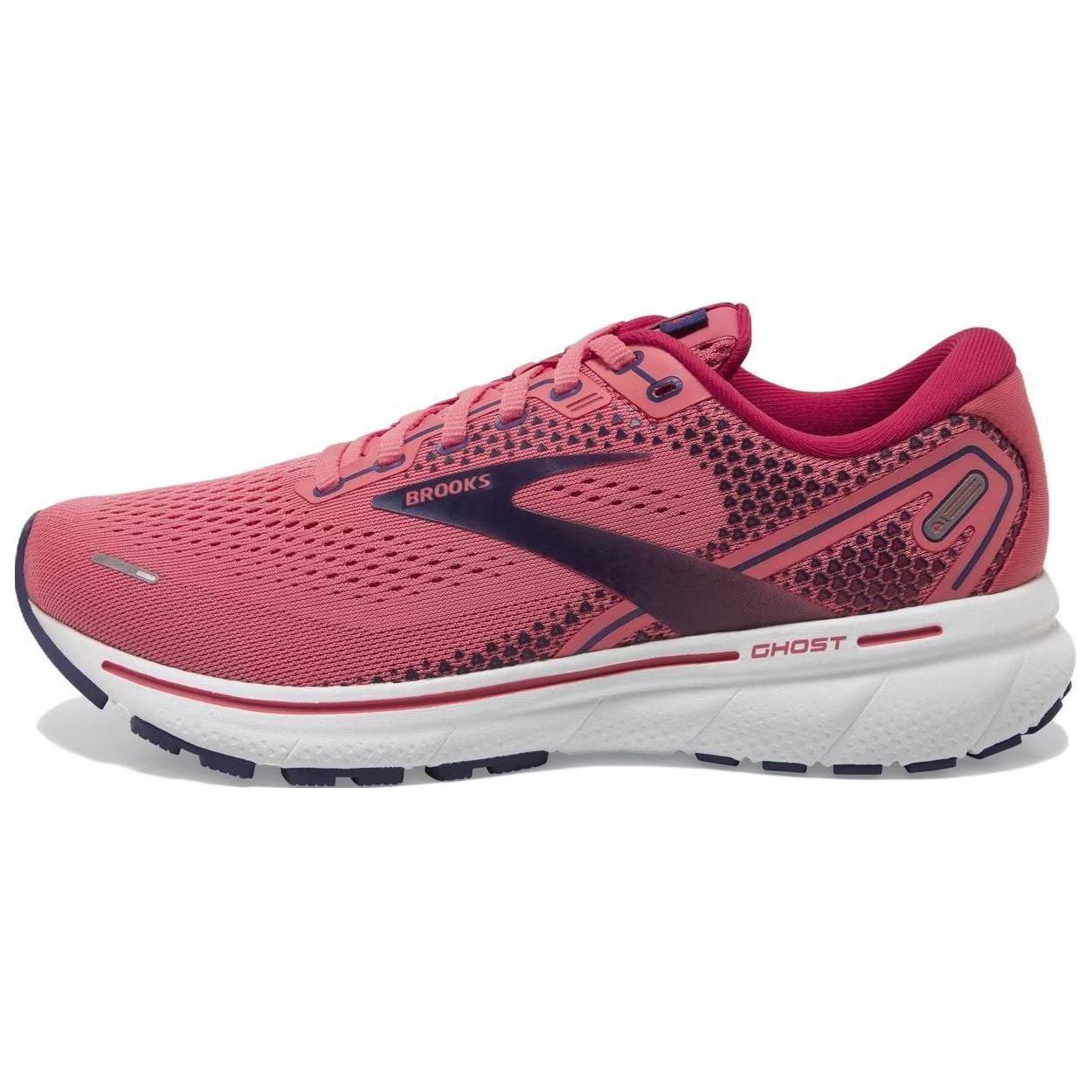 Brooks Brooks Ghost 14 comfortable and versatile shock-absorbing and wear-resistant low-top running shoes for women, red