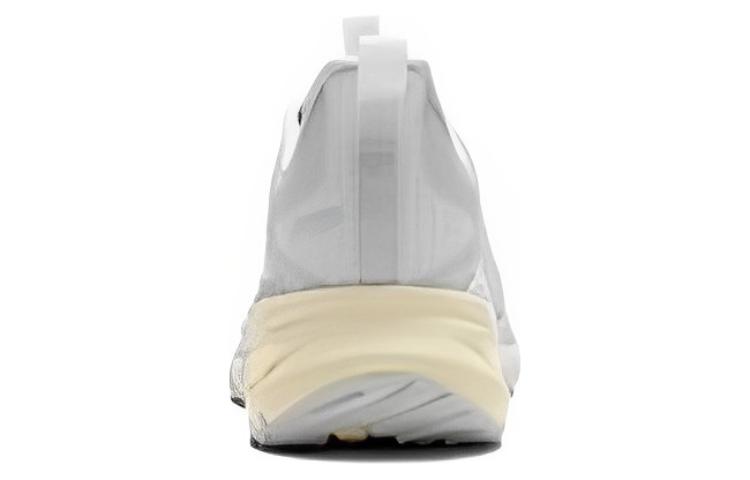 Li Ning Comfortable Cushioning Slip Resistant Abrasion Resistant Breathable Low top Running Shoes Men’s White Gray