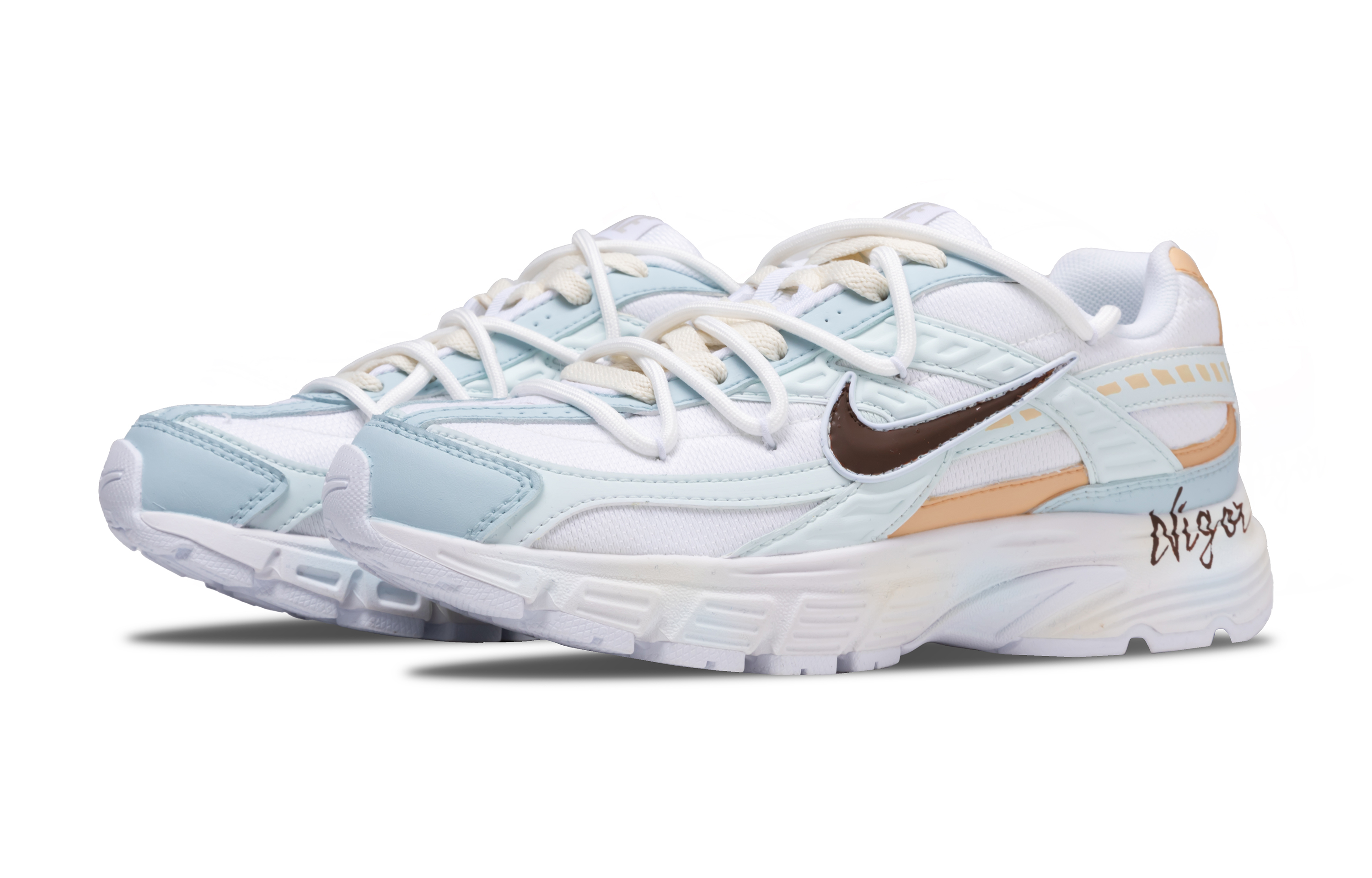 Nike Initiator Cushioning Breathable Low top Casual City Commuting Running Shoes Women’s Light Cyan