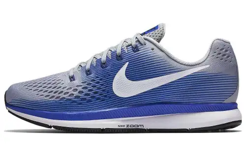 Nike Pegasus 34 comfortable and versatile shock-absorbing low-top running shoes for men blue