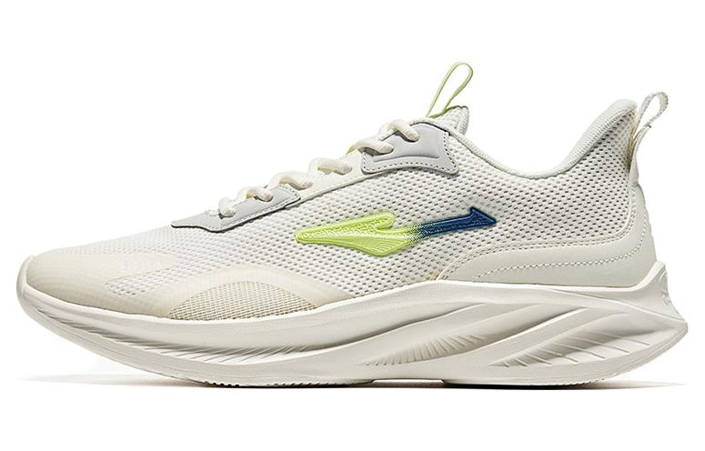 Erke Cushioning Slip Resistant Abrasion Resistant Low top Running Shoes Men’s White Green