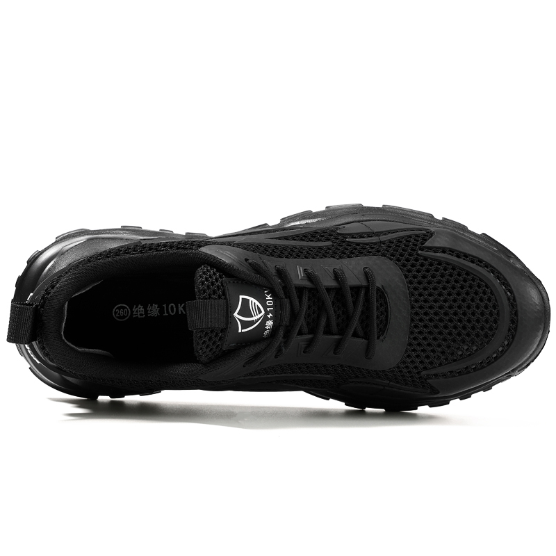 LANOUDUN Breathable, Impact Resistant, Lightweight Low top Outdoor Shoes Unisex Black