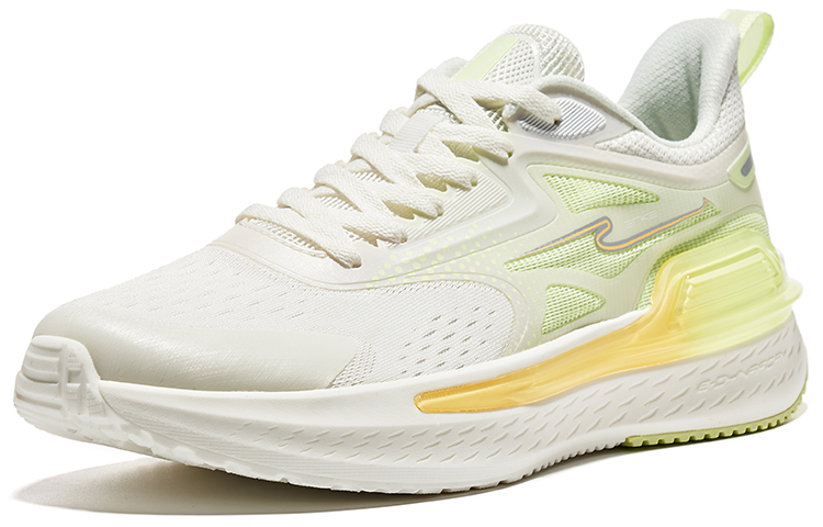 Erke Slip Resistant Abrasion Resistant Low top Running Shoes Men’s White Green