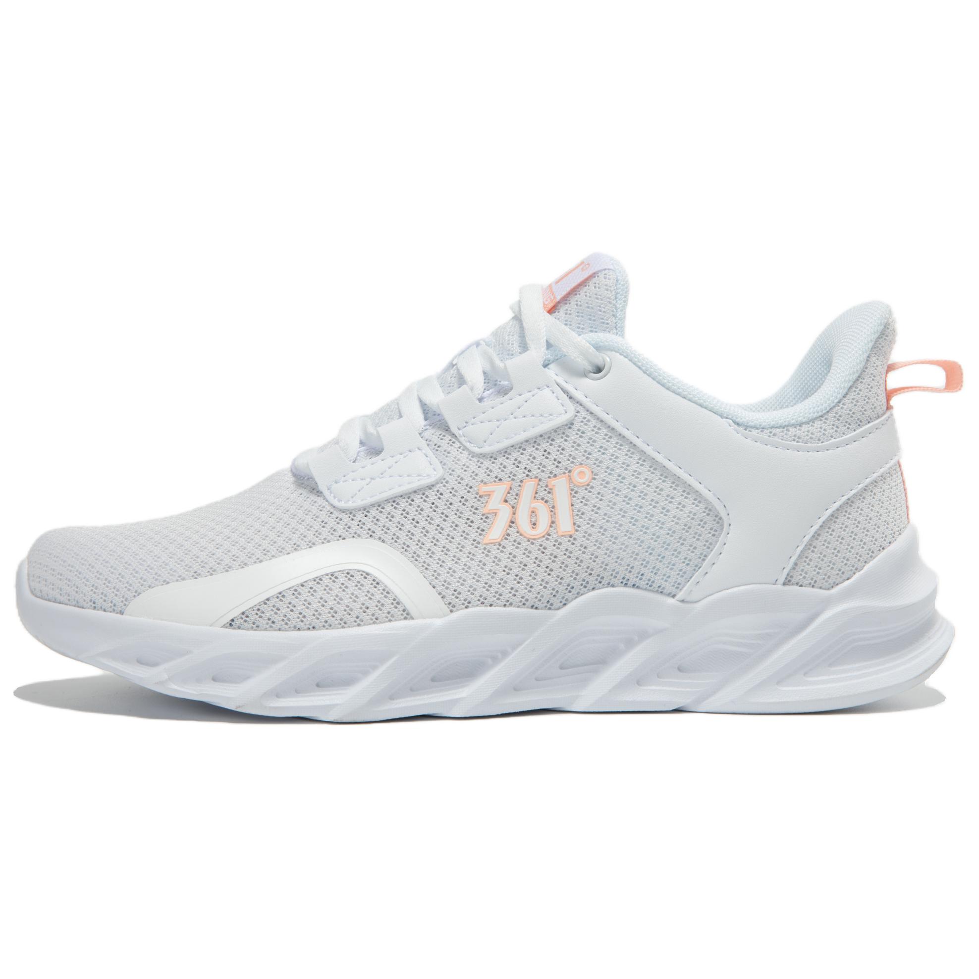 361° Cushioning, Wear Resistant Low top Running Shoes Women’s Soft White Pink