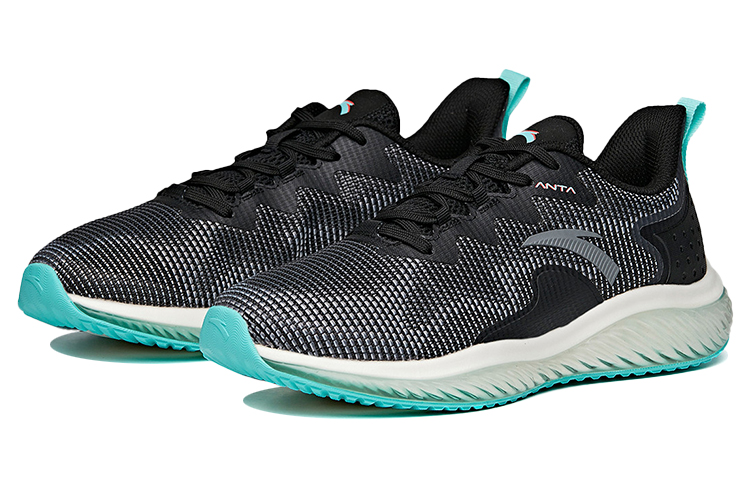 Anta Comfortable Cushioning Slip Resistant Abrasion Resistant Breathable Low top Running Shoes Men’s Dark Gray