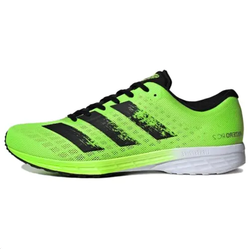 Adidas Adizero RC 2 Abrasion Resistant, Breathable, Lightweight Low top Casual Running Shoes Men's Green Black