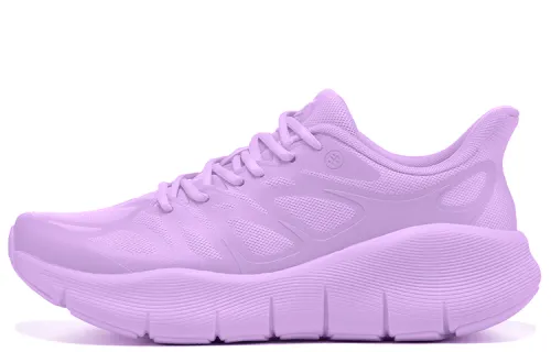 BMAI Bimax Expeditioner Pure Light Shock-absorbing, breathable, wear-resistant, ultra-light thick sole, sandwich mesh, jogging training, fitness skipping rope, fashionable wear, mixed EVA physical foam, low-top running shoes, women's lilac purple