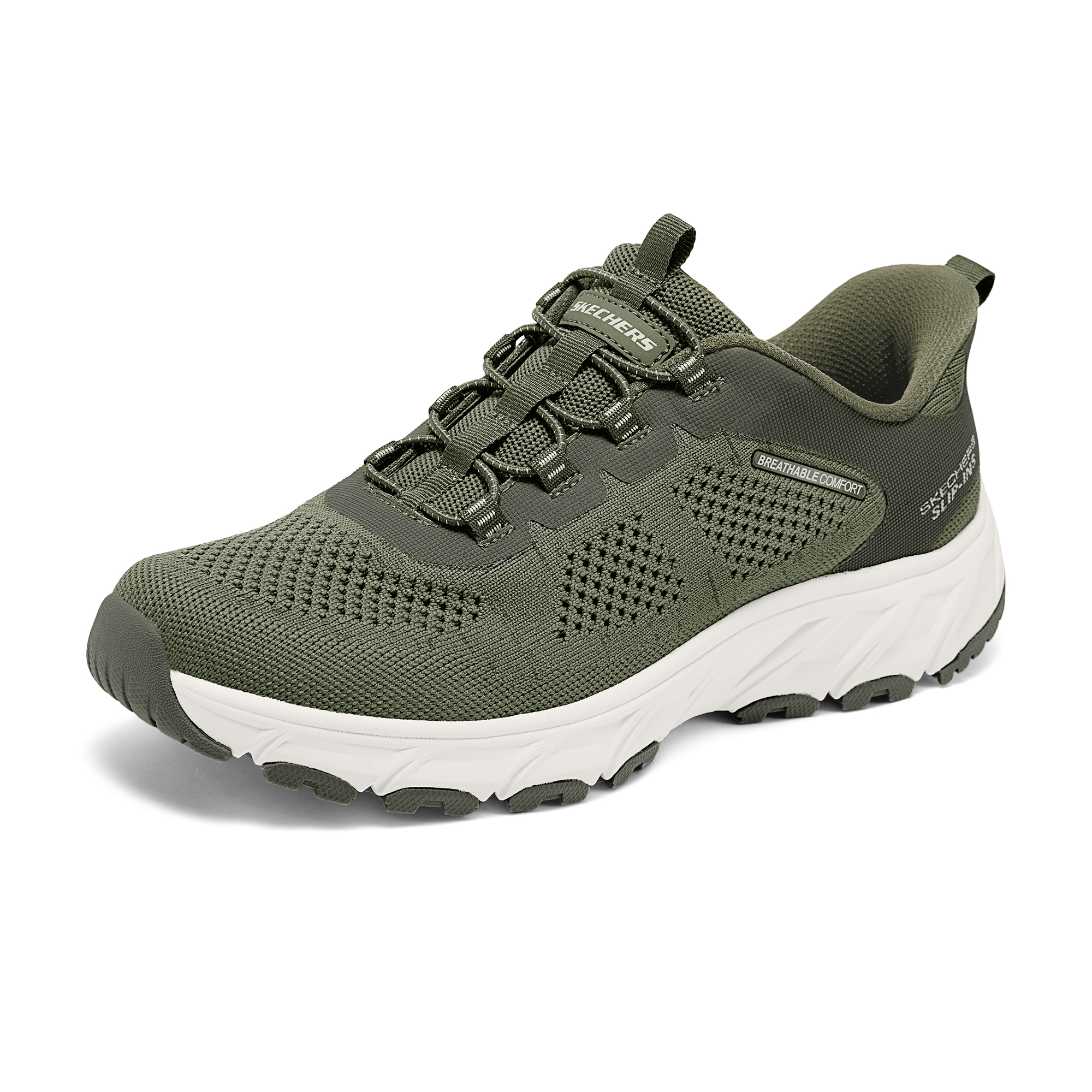 Skechers Hillcrest 2.0 Abrasion Resistant Low top Outdoor Shoes Men’s Olive Green