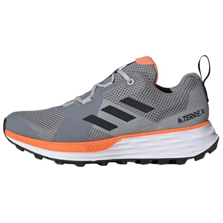 Adidas Terrex Two Running Shoes Women's Low Top Gray/Black/Orange