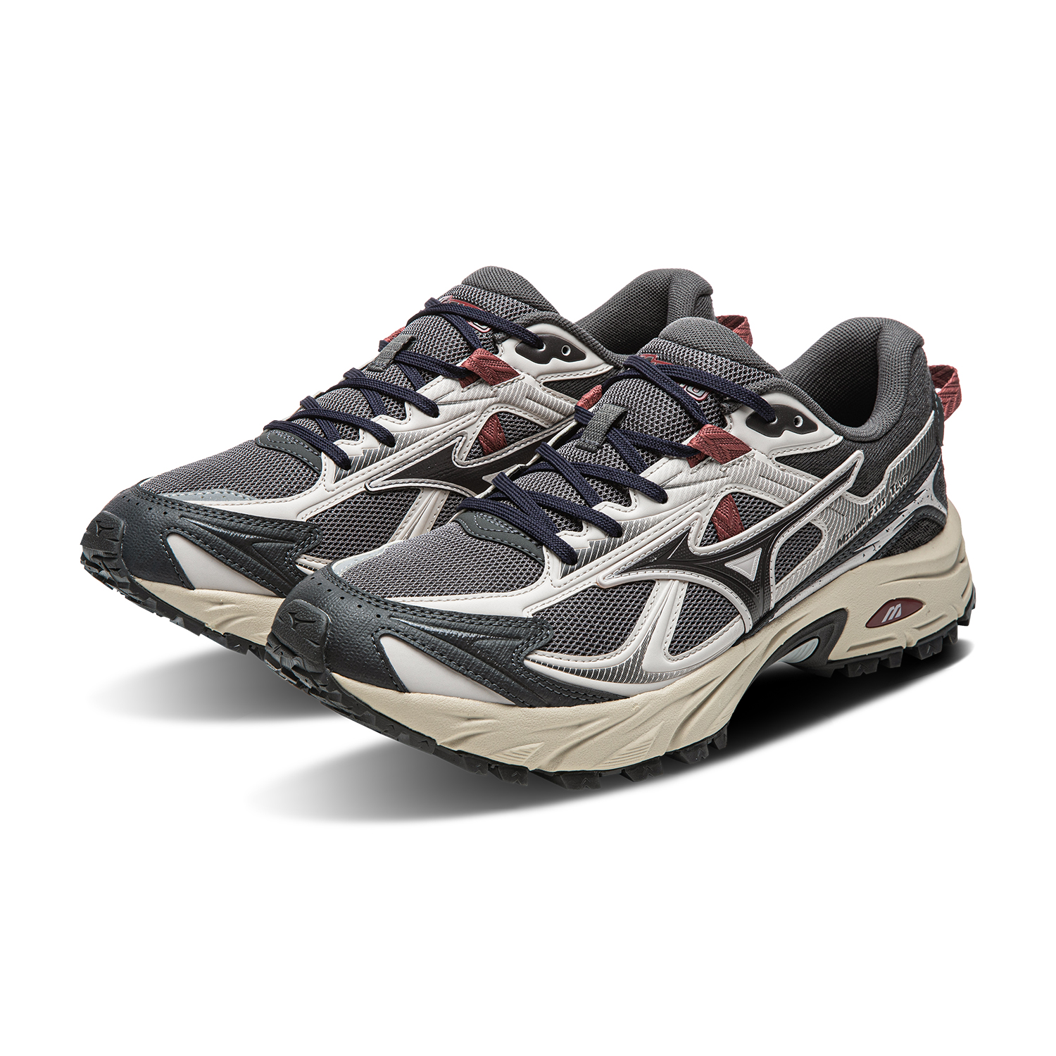Mizuno FIYI TL Textile, Synthetic Leather EVA Midsole Casual Running Shoes Unisex Lead Gray