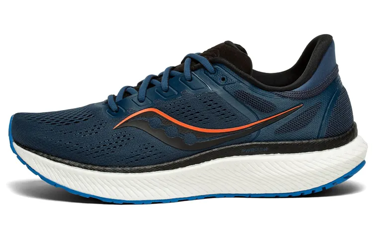 Saucony Hurricane Wear-Resistant Cushioning Breathable Support Low-Top Running Shoes Men's Indigo