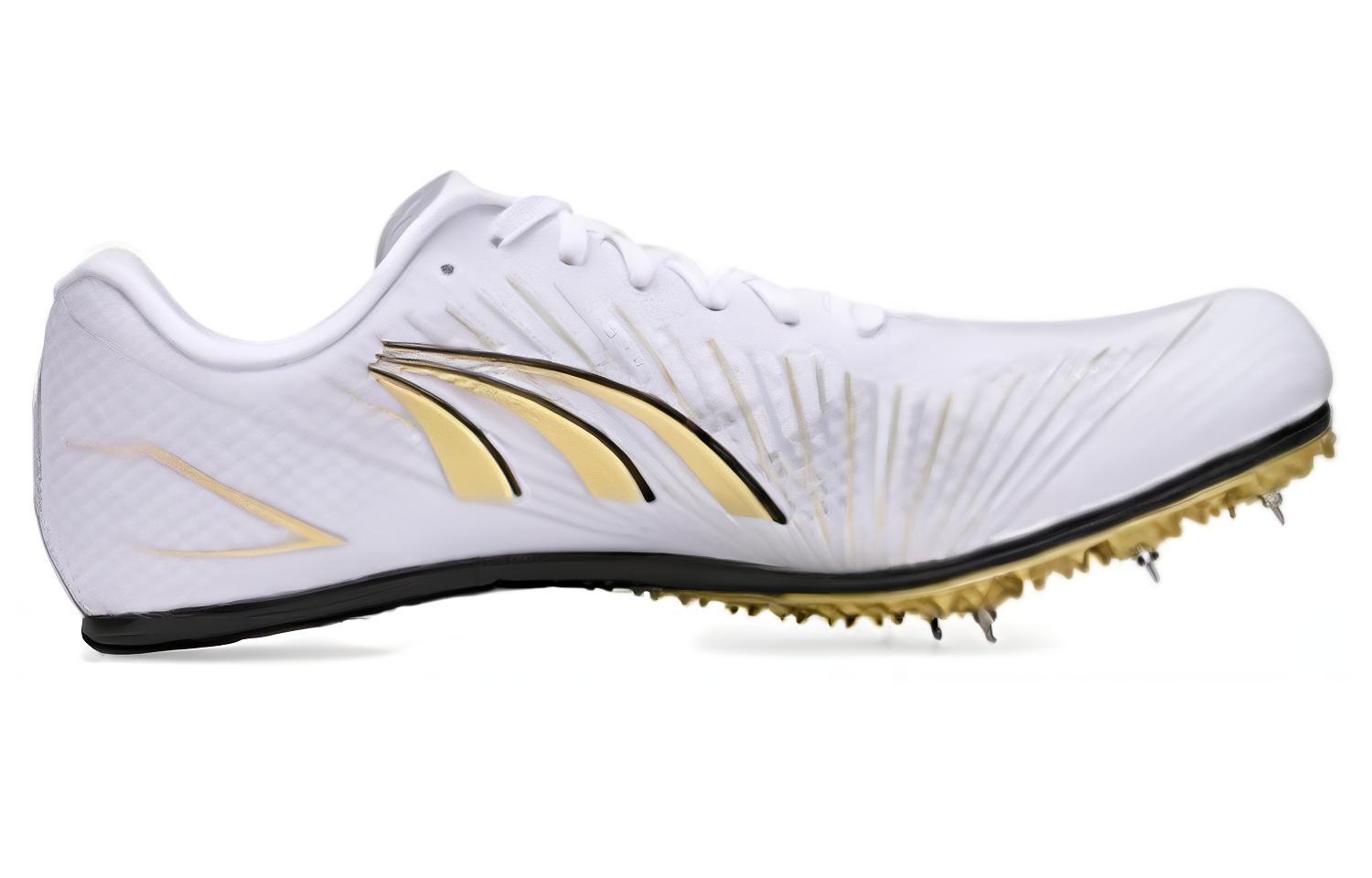 DO WIN Cushioning Slip Resistant Low top Running Shoes Unisex White Gold