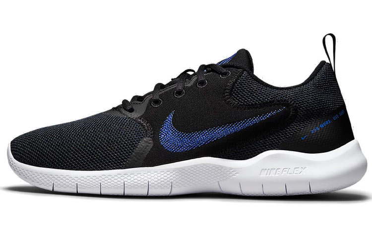 Nike Flex Experience RN 10 comfortable sports fabric shock-absorbing non-slip wear-resistant lightweight low-top casual running shoes men's black blue