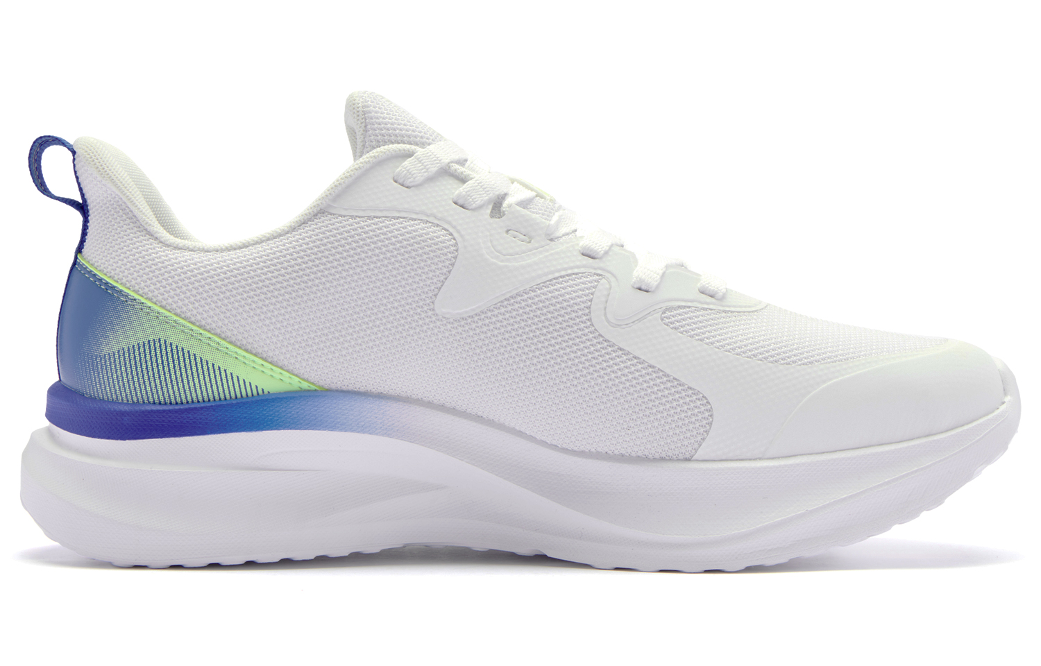 QIAODAN Feiyue Running Shoes Men’s Low Top White Blue Green