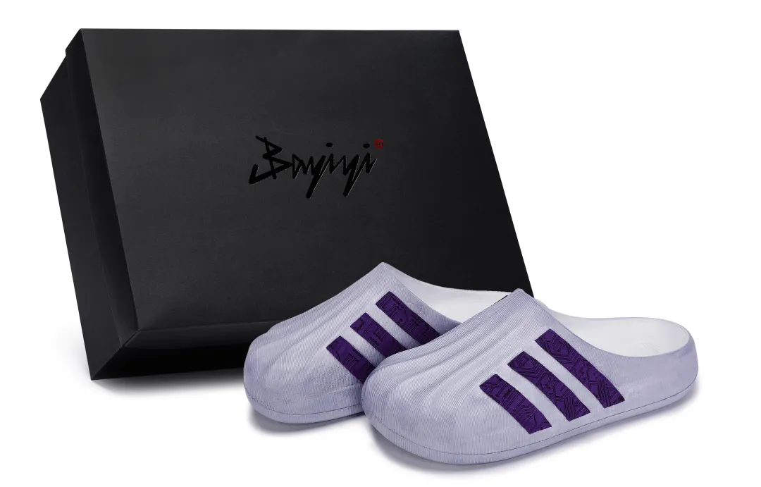Adidas Originals AdiFOM SUPERSTAR MULE Abrasion Resistant Closed Toe Slippers Unisex Purple