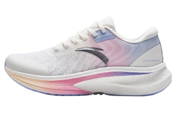 Anta Champion Series Fabric Slip Resistant Abrasion Resistant Low top Running Shoes Women’s White Blue Pink