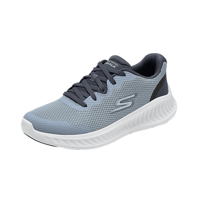 Skechers MEN’S GO WALK Abrasion Resistant Breathable Moisture Wicking Low top Running Shoes Men’s Gray
