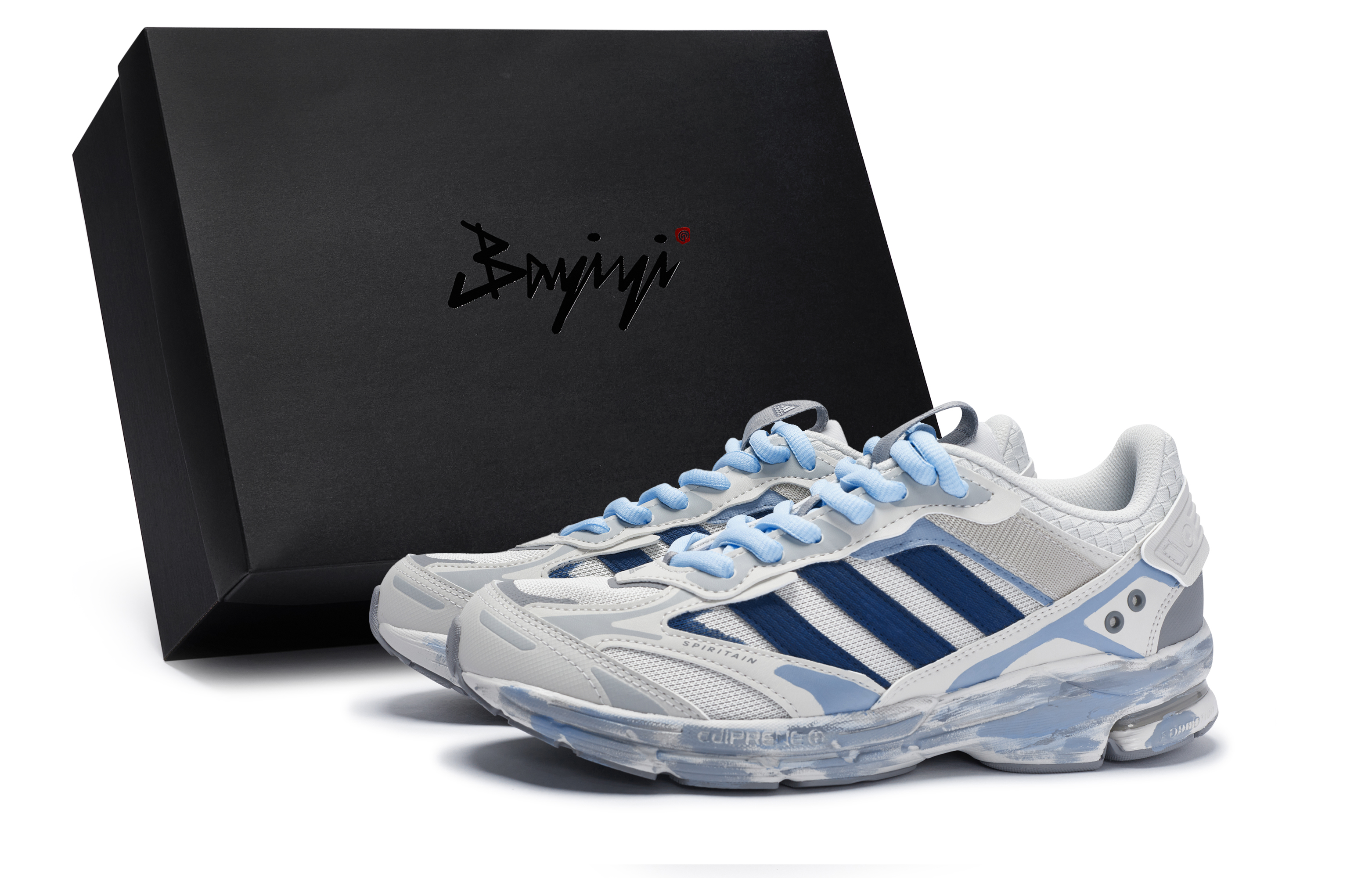 Adidas Spiritain 2000 Slip Resistant Abrasion Resistant Low top Running Shoes Unisex Blue Gray
