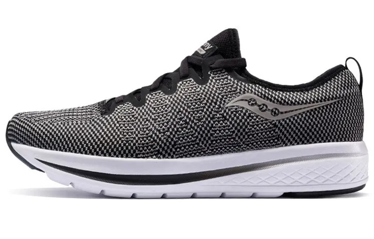 Saucony Versafoam Flare Mesh Non slip Lightweight Low top Running Shoes Men's Black