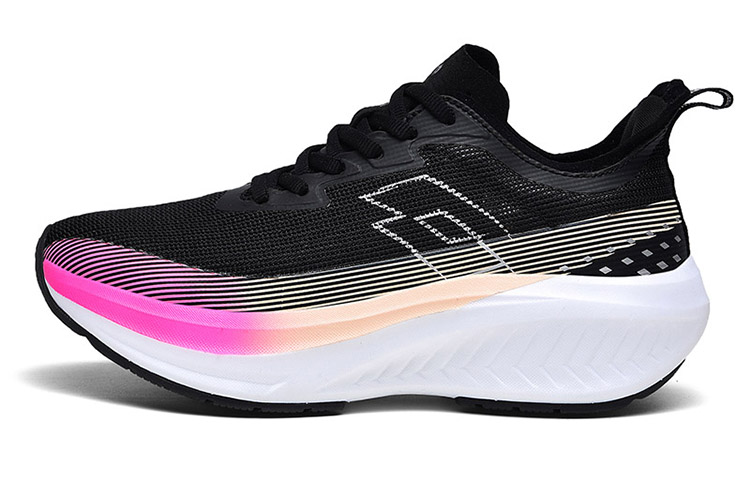 LOTTO Frozen PRO Cushioning, Wear Resistant Low Top Carbon Plate Training Running Shoes Women’s Black