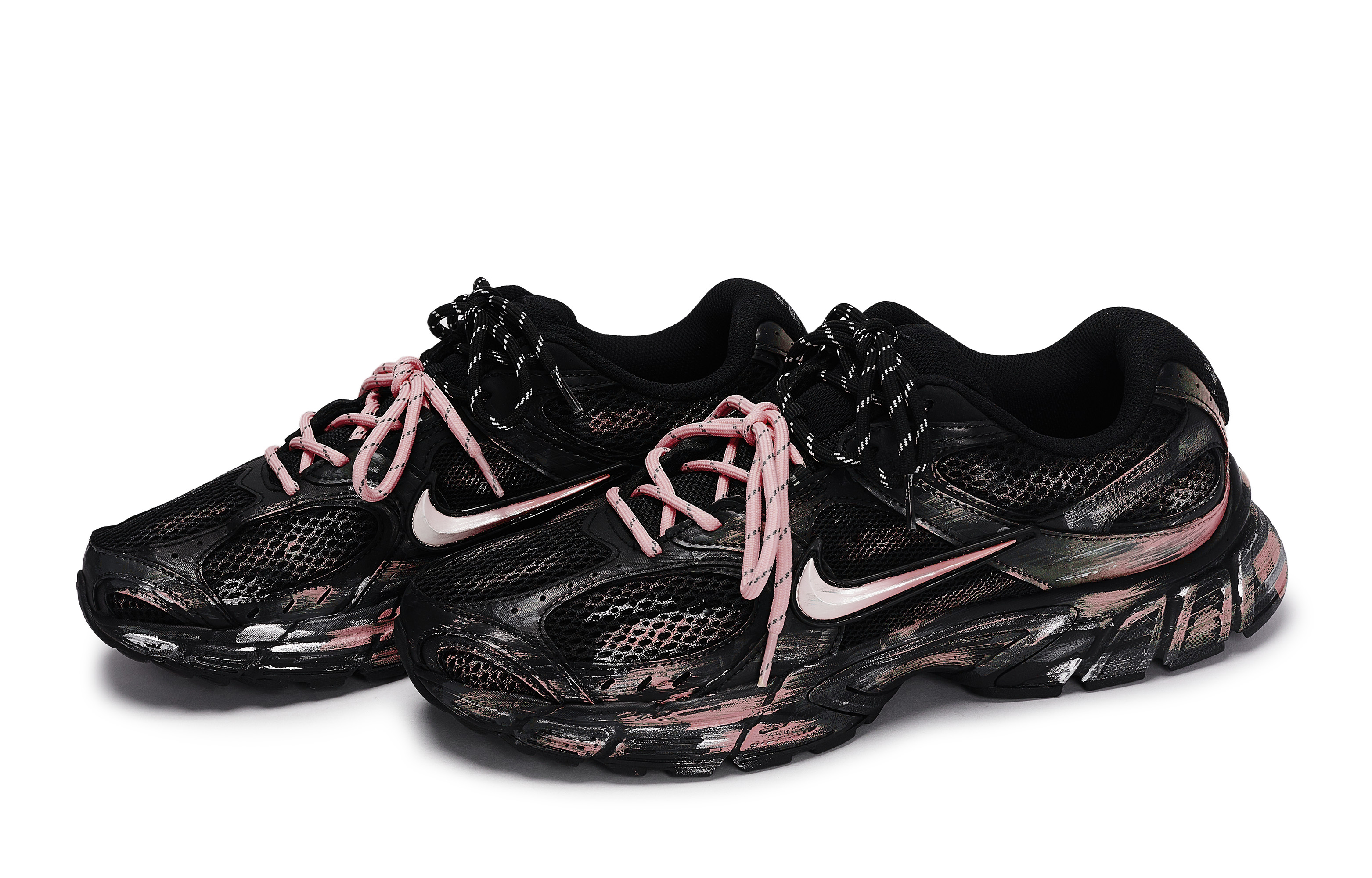 Nike V5 RNR Abrasion Resistant Abrasion Resistant Low top Running Shoes Unisex Black Silver