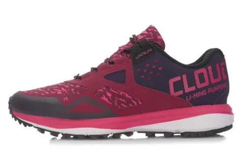 Li Ning Cloud 2 PU, Textile Cushioning Slip Resistant Abrasion Resistant Waterproof Lightweight Low top Running Shoes
