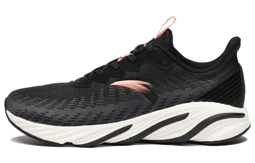 Anta Cushioning, Wear Resistant Low top Running Shoes Women's Black Gray Red